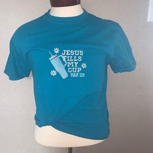 Jesus fills my cup bible verse teeshirt